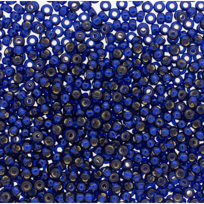 R11-4281 Rocailles 11/0 DYED NAVY BLUE SILVER LINED (x10gr) R11-4281 Rocailles 11/0 DYED NAVY BLUE SILVER LINED (x10gr)