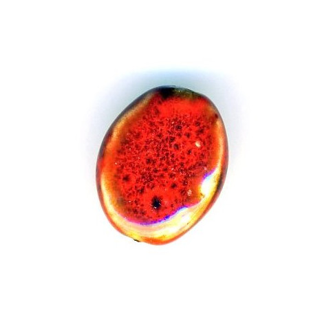 Céramique olive plate Rouge 20X15X6mm(x1)