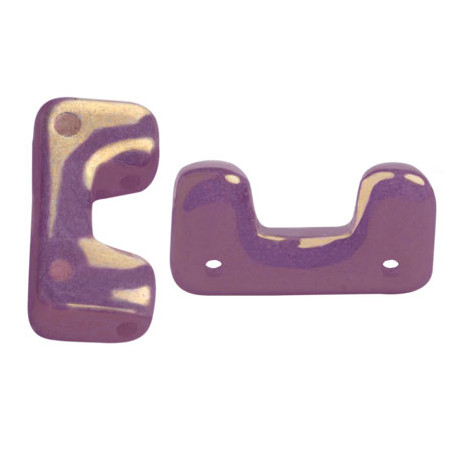 Perles Télos® par Puca® Opaque Mix Amethyst Gold Ceramic Look (X5gr) 