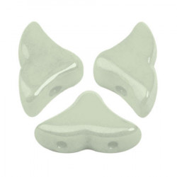 Perles Hélios® par Puca® 5x7mm Opaque Light Green Ceramic Look (x5gr) 