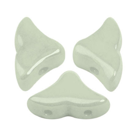 Perles Hélios® par Puca® 5x7mm Opaque Light Green Ceramic Look (x5gr) 