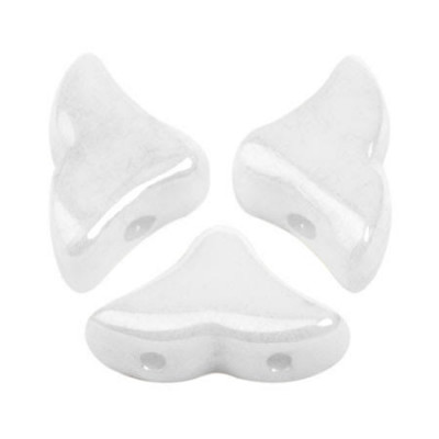 Perles Hélios® par Puca® 5x7mm Opaque White Ceramic Look (x5gr)  