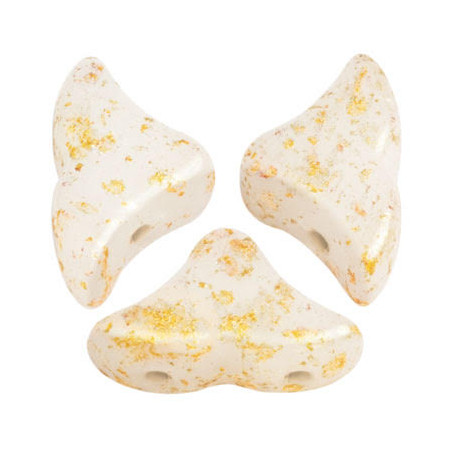 Perles Hélios® par Puca® 5x7mm Opaque White Splash (x5gr) 