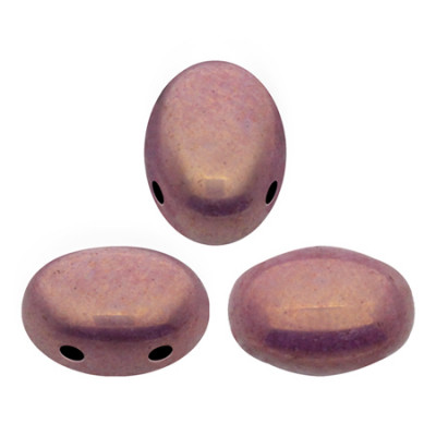 Perles Samos® par Puca® 5x7mm Opaque Mix Violet Gold Ceramic Look (x5gr) 