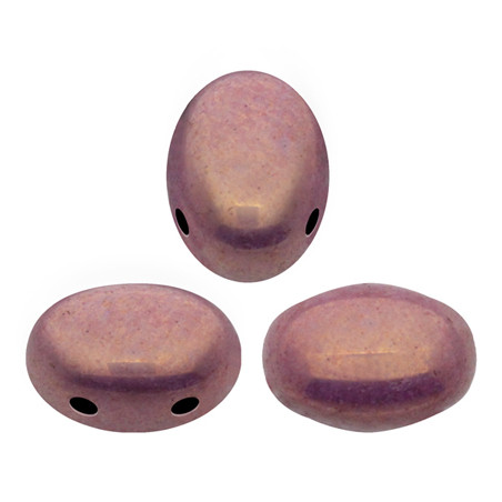  Perles Samos® par Puca® 5x7mm Opaque Mix Violet Gold Ceramic Look (x5gr) 