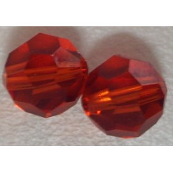 Rondes 8mm Indian red (x4)