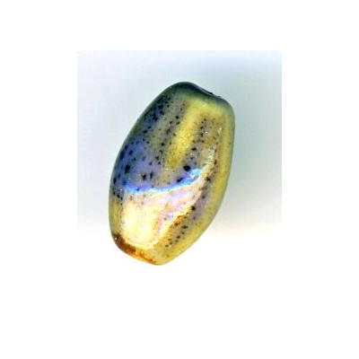 Céramique olivette Marron clair 17X11mm(x1) Céramique olivette Marron clair 17X11mm(x1)