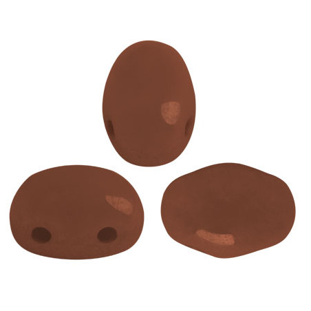  Perles Samos® par Puca® 5x7mm Opaque Choco Luster (x5gr)  