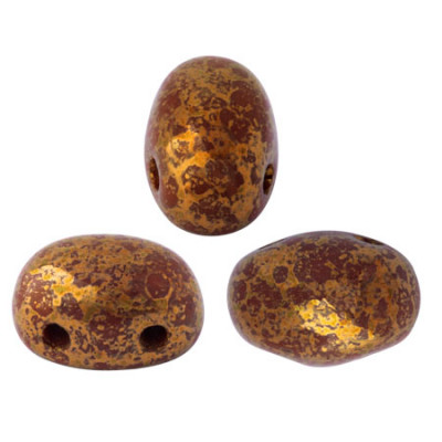  Perles Samos® par Puca® 5x7mm Opaque Choco Bronze (x5gr)  
