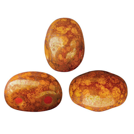  Perles Samos® par Puca® 5x7mm Opaque Hyacinth Bronze (x5gr)   