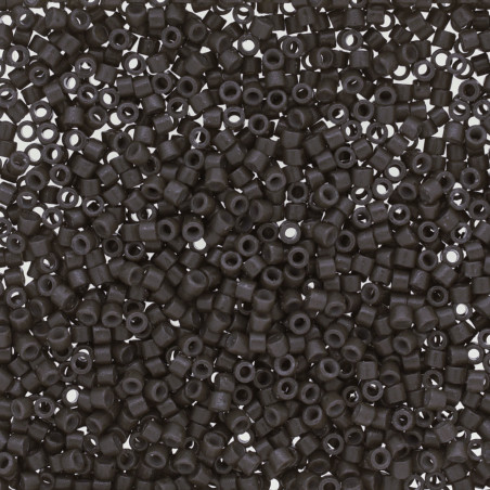 DB2368 DELICAS 11/0 Opaque Dyed Charcoal (X5G) 