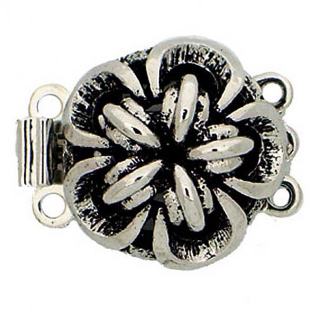 Fermoir Luxe Rhodié 12mm 24(x1) 