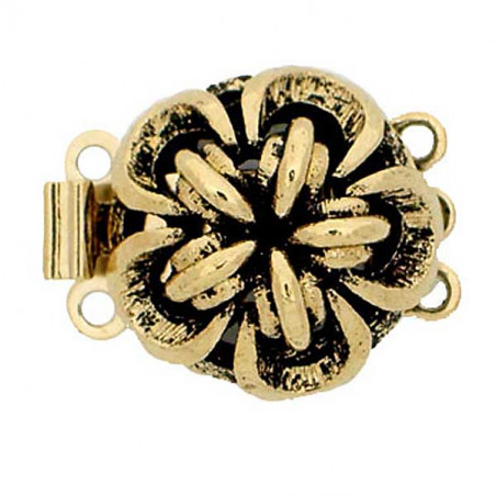 Fermoir Luxe Plaqué Or 12mm 25(x1) 