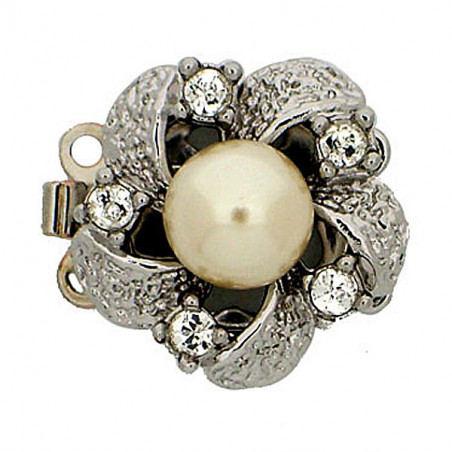 Fermoir Luxe Rhodié 16mm 42(x1)    