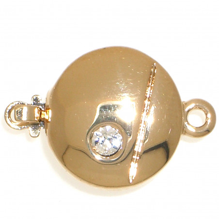 Fermoir Luxe Plaqué Or 12,5mm 40(x1)  