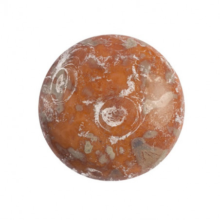 Cabochon Verre 18mm Opaque Rose New Picasso (X1)  