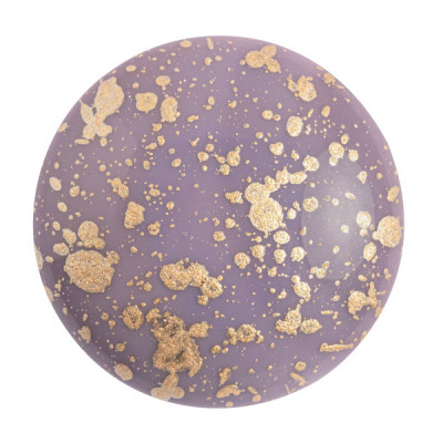 Cabochon Verre 25mm Opaque Amethyst Splash (X1) 