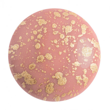 Cabochon Verre 25mm Opaque Rose Splash (X1) 