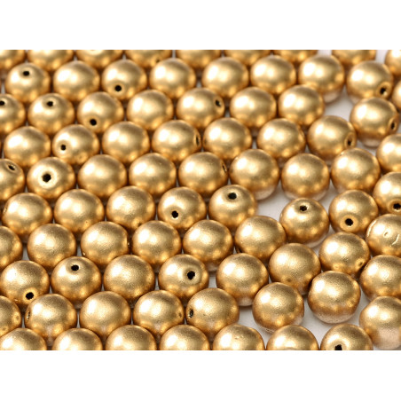 Ronde en Verre de Boheme 3mm Aztec Gold (x50)  