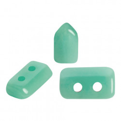 Perles Piros ® par Puca® Opaque Green Turquoise (X5gr) 