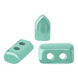 Perles Piros ® par Puca® Opaque Green Turquoise Luster (X5gr)  