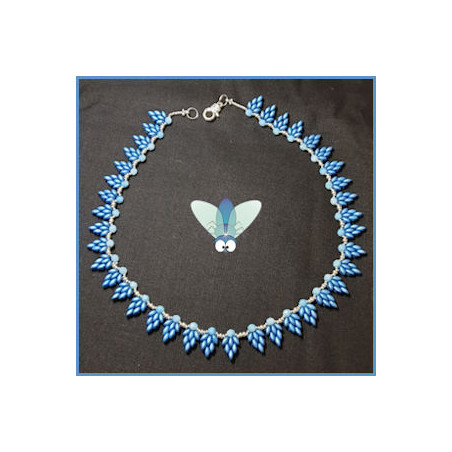 Schéma du Collier "Lagon" de Flymouche