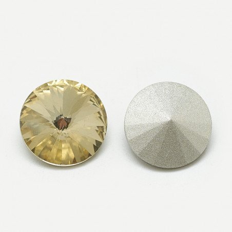 Cabochon rond en verre 14mm Light Colorado (X1)   