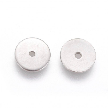 Perles Rondelles en Acier 8x0.8x1mm (X1) 