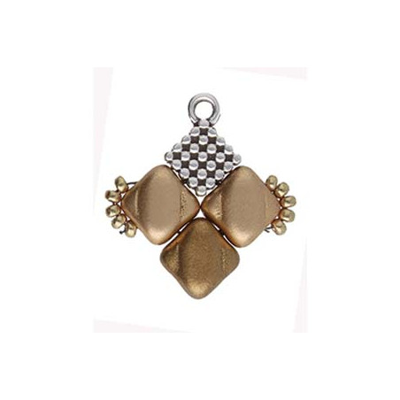 Réducteur Cymbal Kalivia Silky Plaqué Argent 9x6mm (x1)  