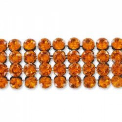 Crystal Mesh Swarovski 40001 2 Cabochons Tangerine (X 1)  