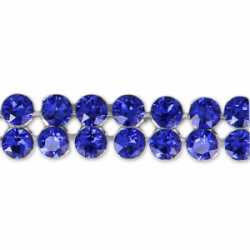 Crystal Mesh Swarovski 40001 2 Cabochons Majestic Blue (X 1)   