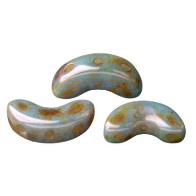 Perles Arcos® Par Puca® Opaque Ceramic Look Mix Blue Green (5gr)  