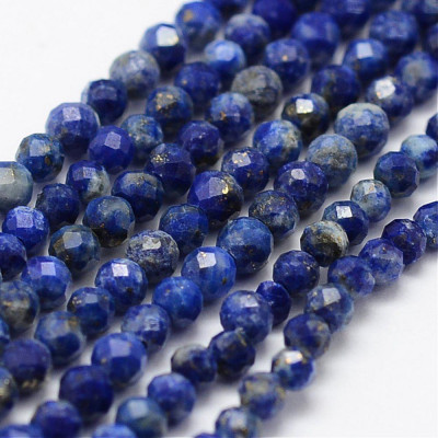 Perles Lapis Lazuli Naturelle 2mm (X1 fil) 