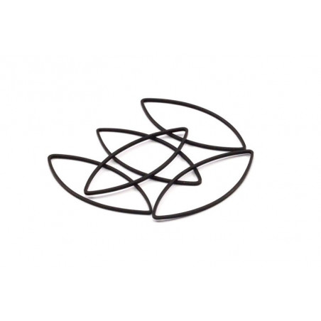 Support Marquise noir 16x41x0.80mm (x1)