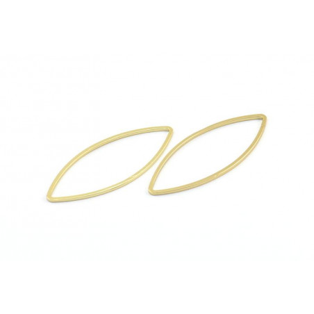 Support Marquise Plaqué Or 16x41x1mm (x1) 