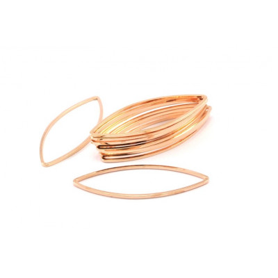 Support Marquise Doré Rose 16x41x0.8mm (x1) Support Marquise Doré Rose 16x41x0.8mm (x1)