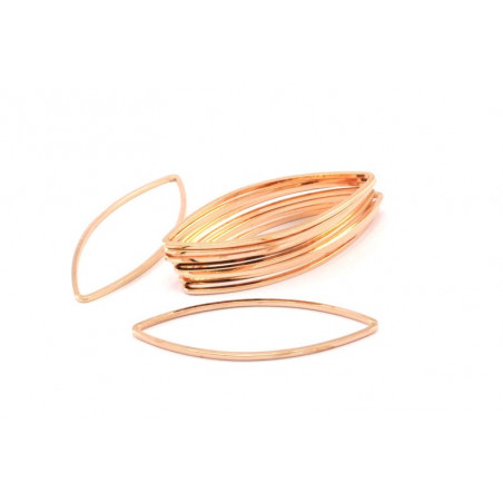 Support Marquise Doré Rose 16x41x0.8mm (x1)    