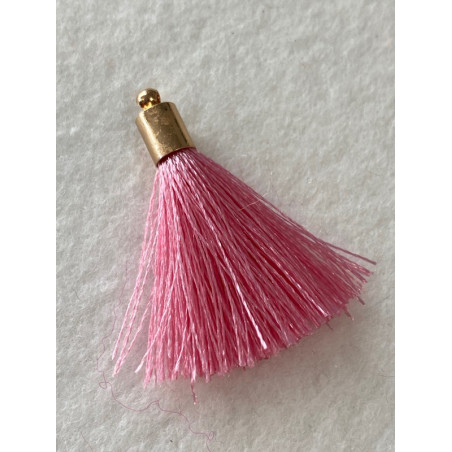 Pompon Soie Rose 40mm 3215 (X1)