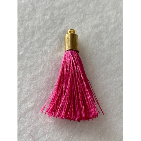 Pompon Soie Fushia 40mm 3209 (X1)