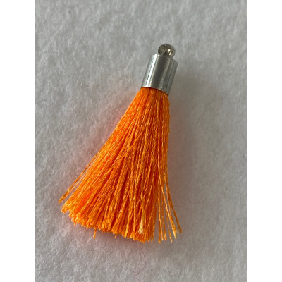 Pompon Soie Orange 40mm 4519 (X1) Pompon Soie Orange 40mm 4519 (X1)