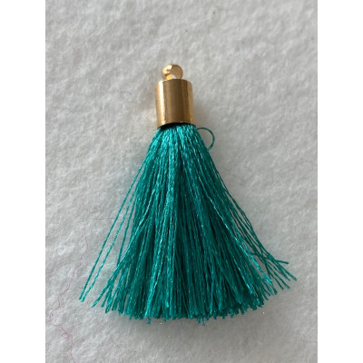Pompon Soie Vert 40mm 4524 (X1) Pompon Soie Vert 40mm 4524 (X1)