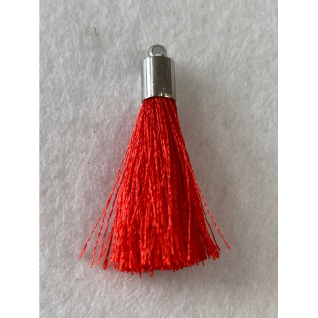 Pompon Soie Rouge 40mm 4505 (X1)      