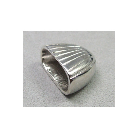 Coupelle floche argentée 28X22X15mm(x1)