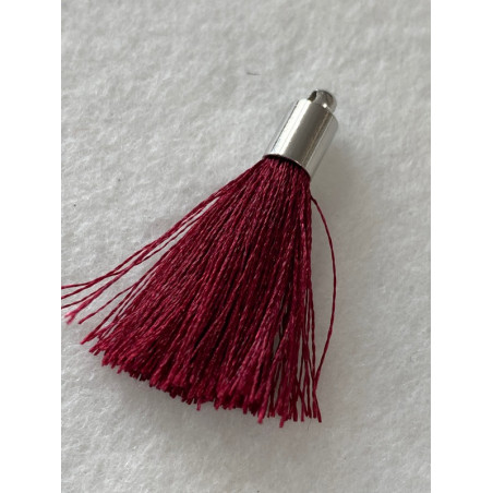 Pompon Soie Amarante 40mm 4516 (X1)  