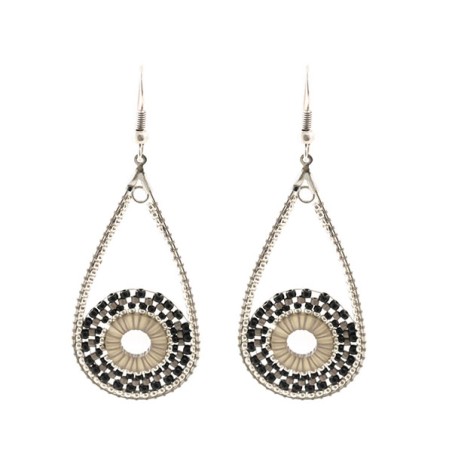 Kit B.O. goutte Pianto Polaris+Miyuki Doré Noir (X1) photo non contractuelle