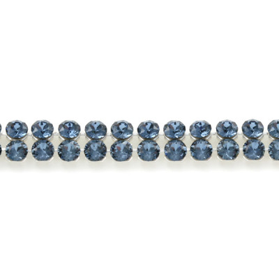 Crystal Mesh Swarovski 40001 2 Cabochons Denim Blue (X 1)  