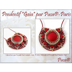 Kit Pendentif "Gaïa" par Puca® - Rouge