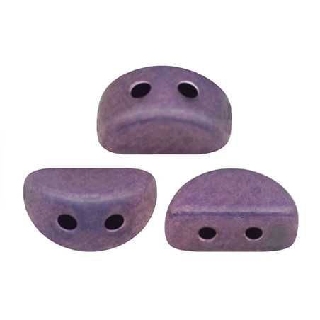 Perles Kos® par Puca® 3x6mm Opaque Mix Amethyst Gold Ceramic Look (x5gr)  