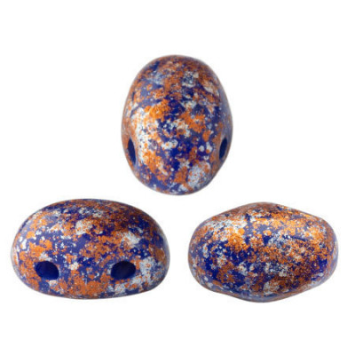 Perles Samos® par Puca® 5x7mm Opaque Sapphire Tweedy (x5gr) Perles Samos® par Puca® 5x7mm Opaque Sapphire Tweedy (x5gr)