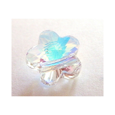 Fleur Swarovski 8mm Cristal AB Trou Traversant (x1)